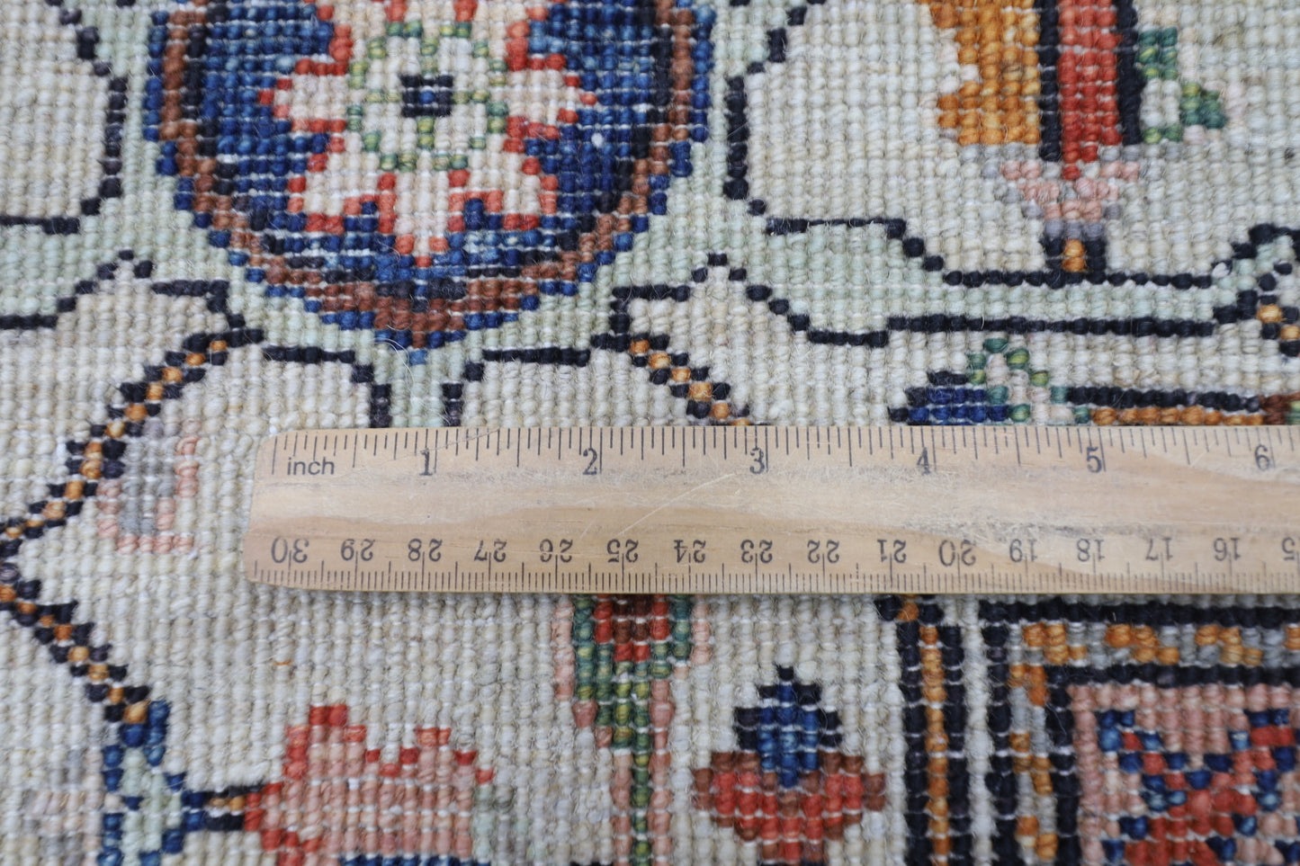 179 x 268 cm | Oriental Floral beige Area Rug Afghan Hand Knotted Veg Dye Wool carpet