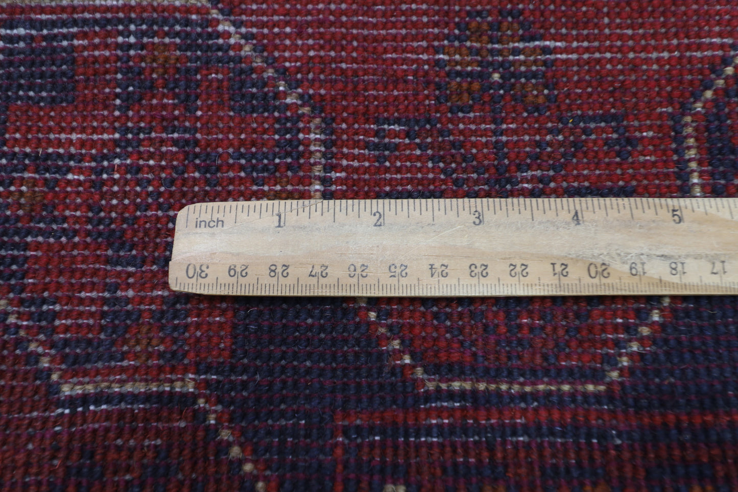 85 x 202 cm | Red Runner Rug Afghan Hand Knotted Veg Dye Wool carpet