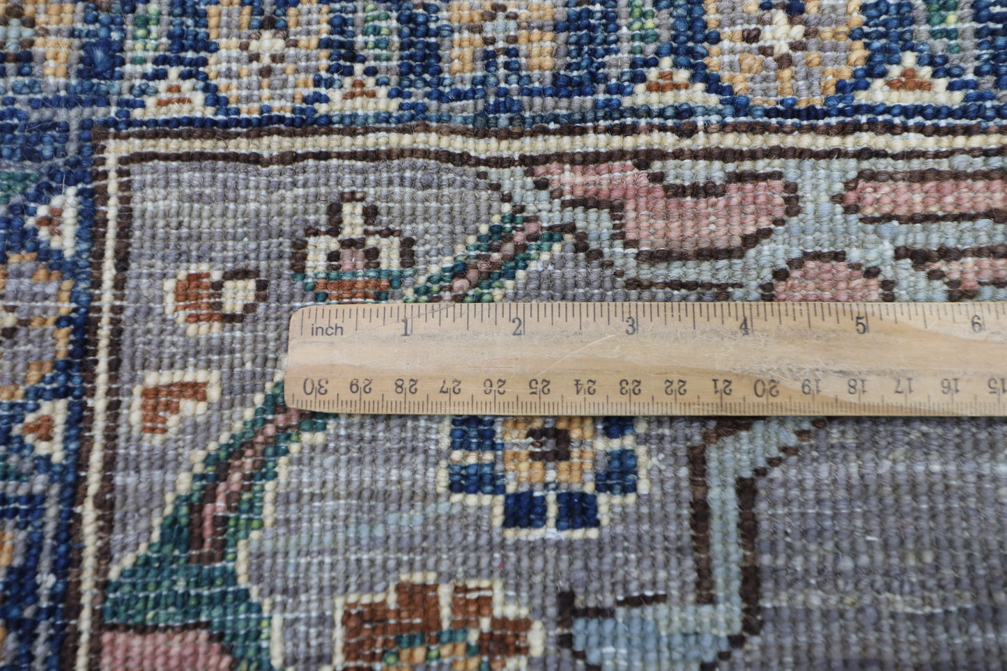 94 x 157 cm | Grey Rug Afghan Hand Knotted Veg Dye Wool carpet