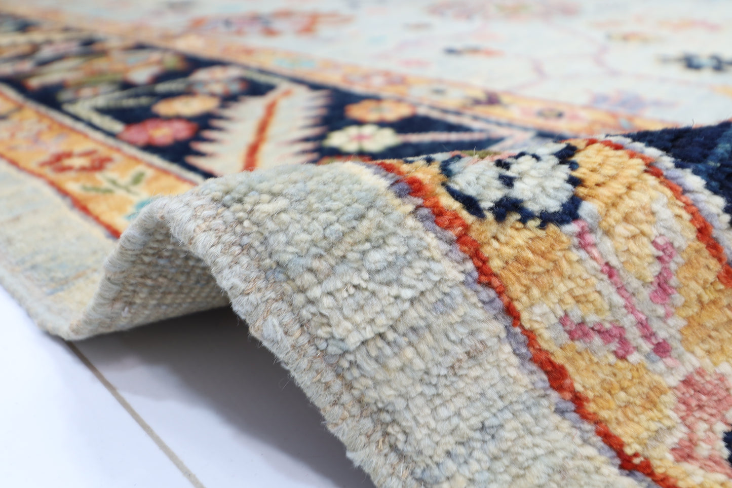 258 x 299 cm | Oushak Afghan Tribal Hand Knotted Carpet