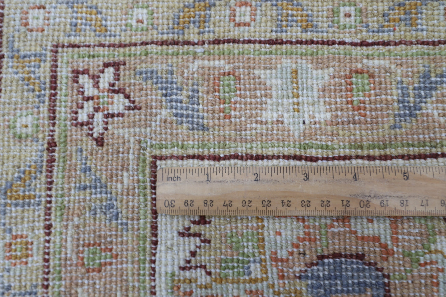 242 x 292 cm | Beige Floral Afghan Tribal Hand Knotted Wool Carpet