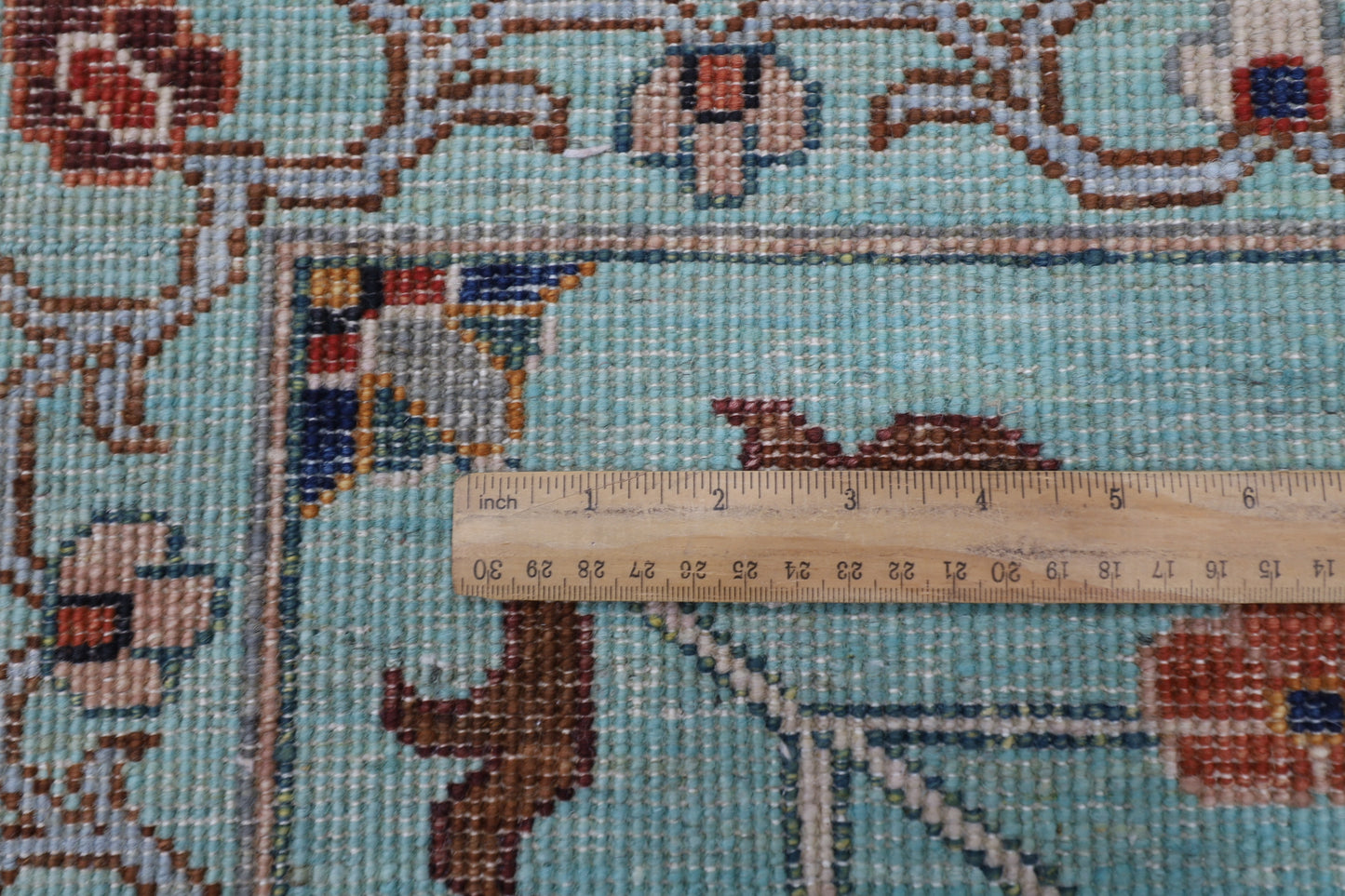305 x 409 cm | Sultani Turquoise Afghan Tribal Hand Knotted Wool Carpet