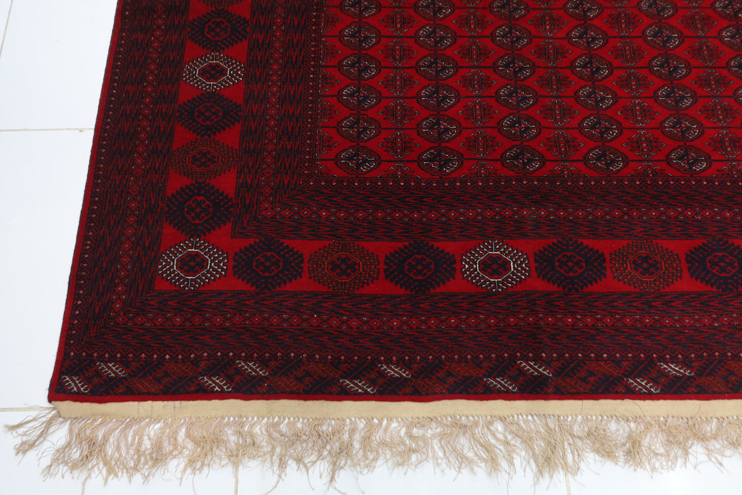 298 x 386 cm | Fine Bokhara Tribal Hand Knotted Carpet