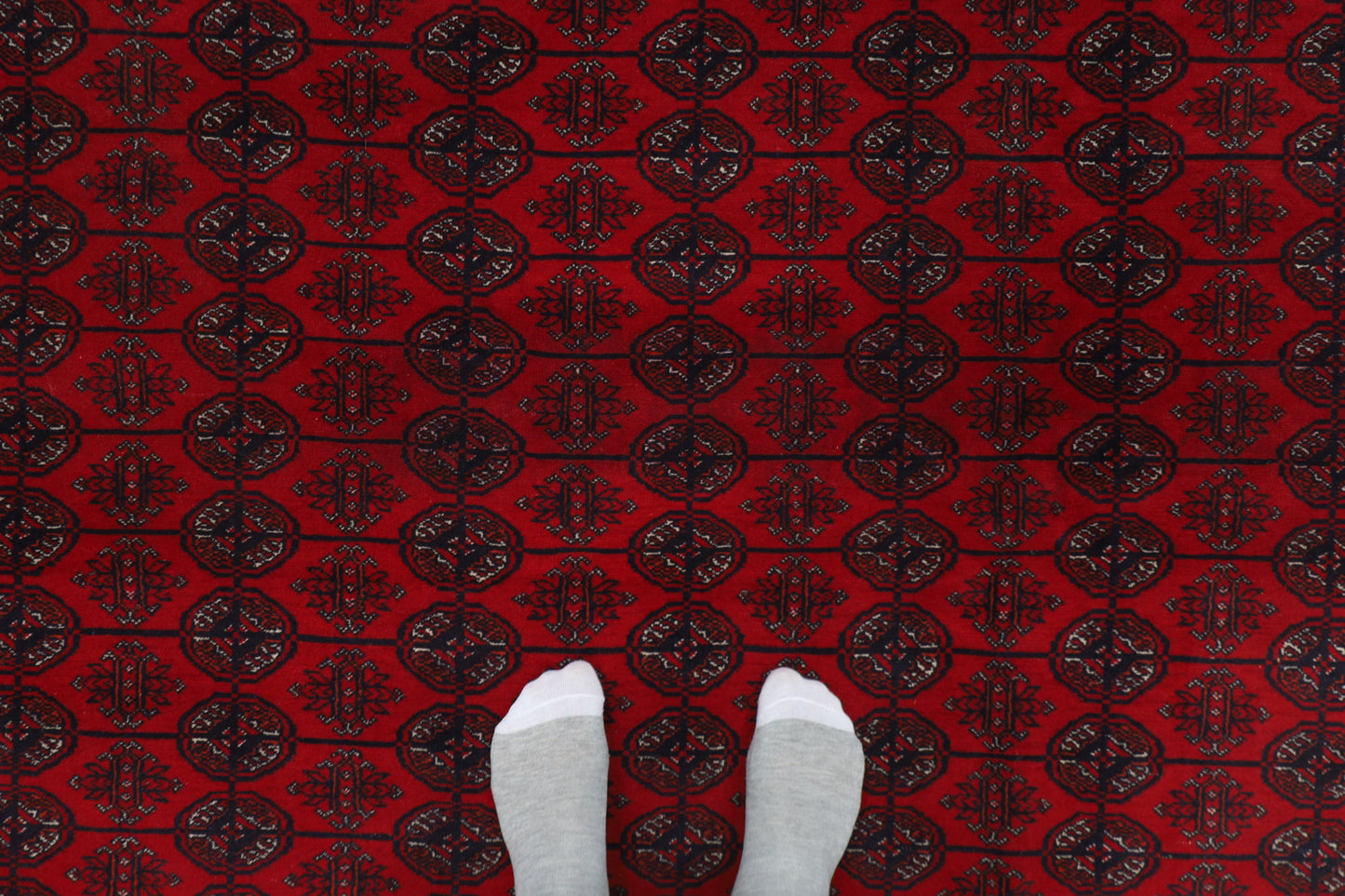 298 x 386 cm | Fine Bokhara Tribal Hand Knotted Carpet
