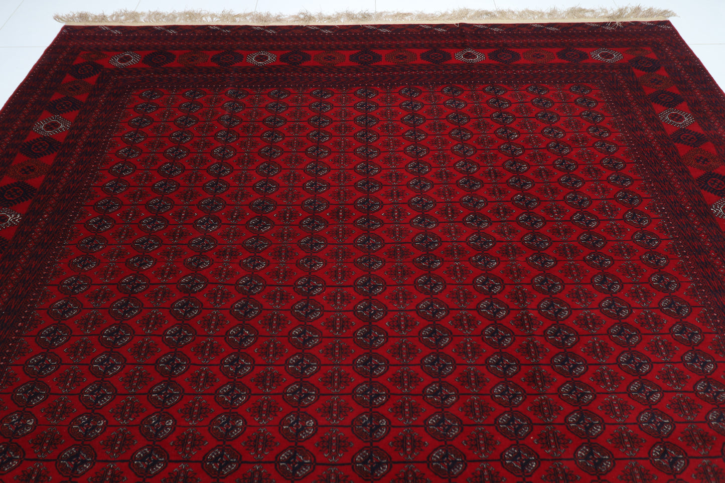 298 x 386 cm | Fine Bokhara Tribal Hand Knotted Carpet