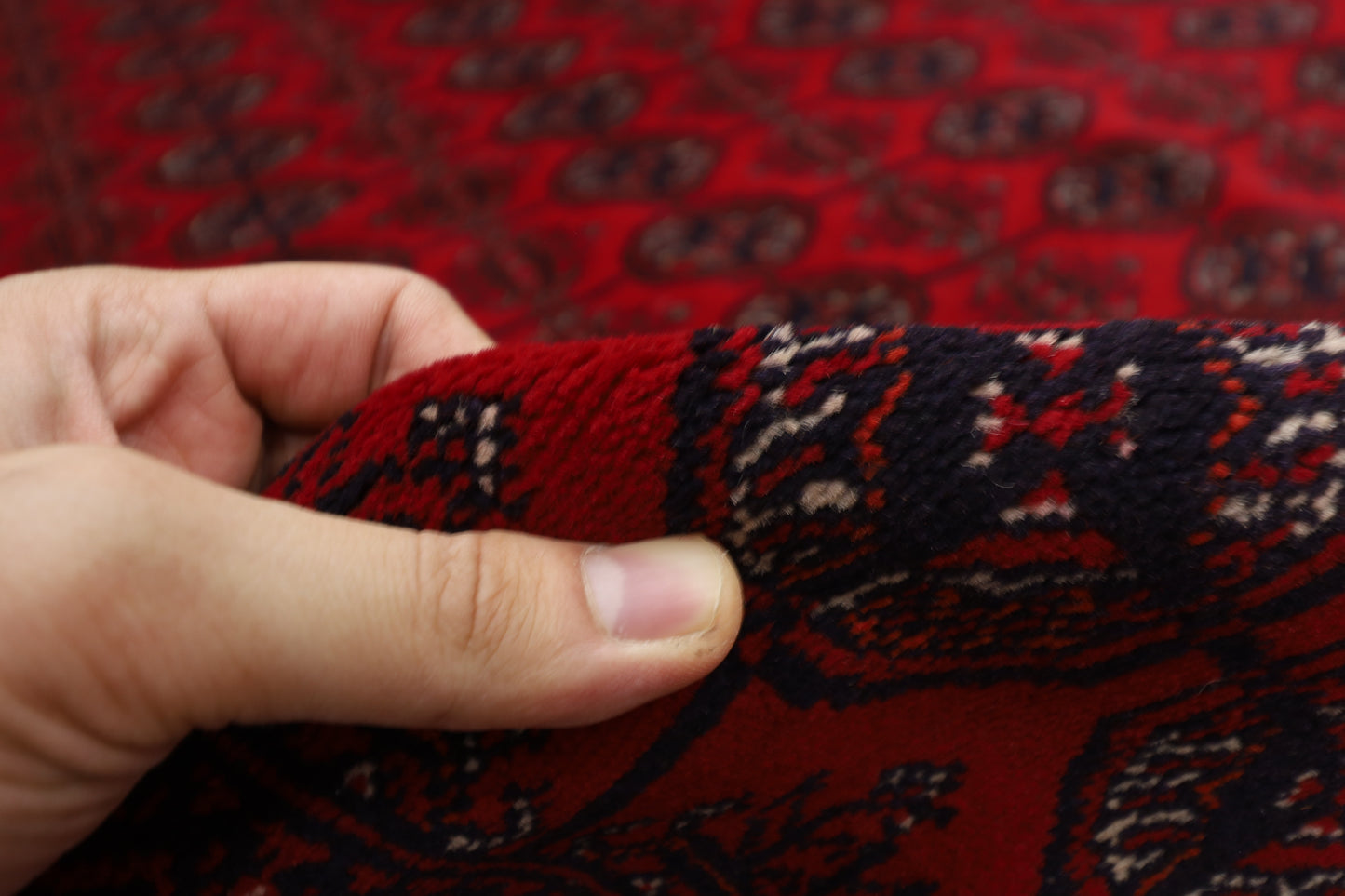 298 x 386 cm | Fine Bokhara Tribal Hand Knotted Carpet