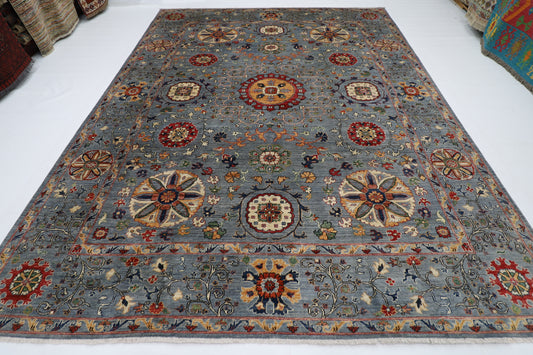273 x 363 cm | Suzani Afghan Tribal Hand Knotted Wool Carpet