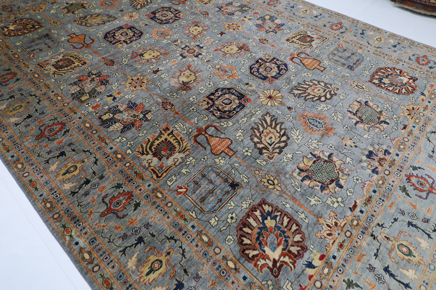 294 x 417 cm | Bidjar Afghan Tribal Hand Knotted Wool Carpet