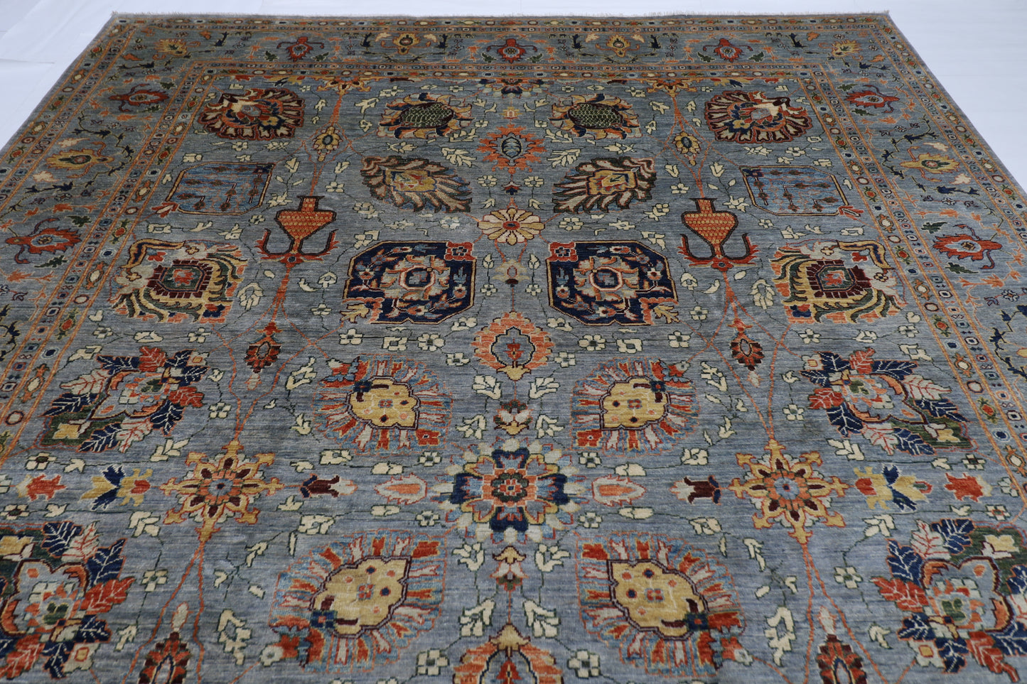 294 x 417 cm | Bidjar Afghan Tribal Hand Knotted Wool Carpet