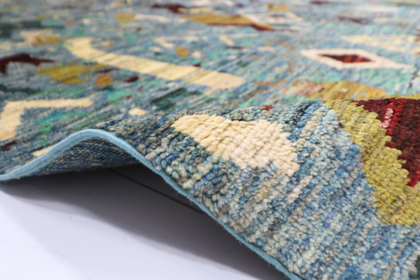 252 x 346 cm | Abstract Afghan Hand Knotted Carpet