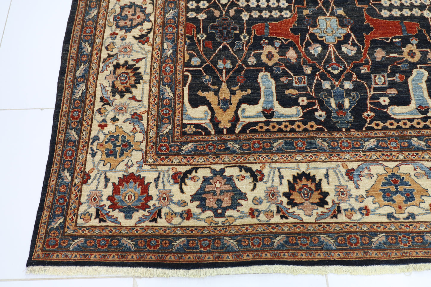 306 x 403 cm | Bidjar Afghan Tribal Hand Knotted Carpet