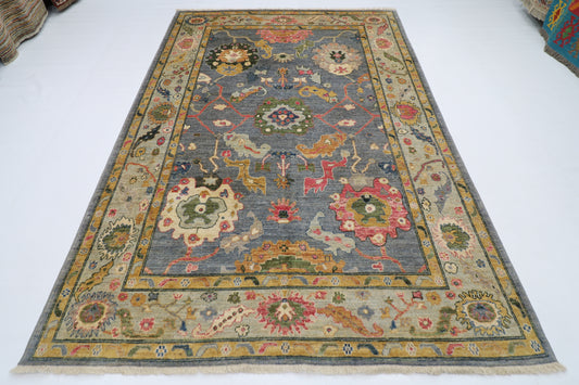 203 x 297 cm | Oushak Afghan Tribal Hand Knotted Wool Carpet