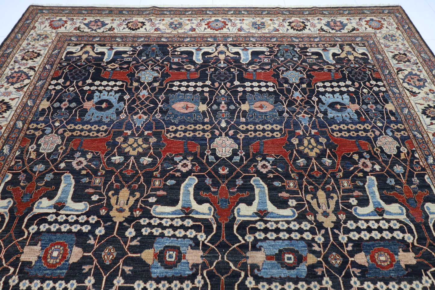 306 x 403 cm | Bidjar Afghan Tribal Hand Knotted Carpet