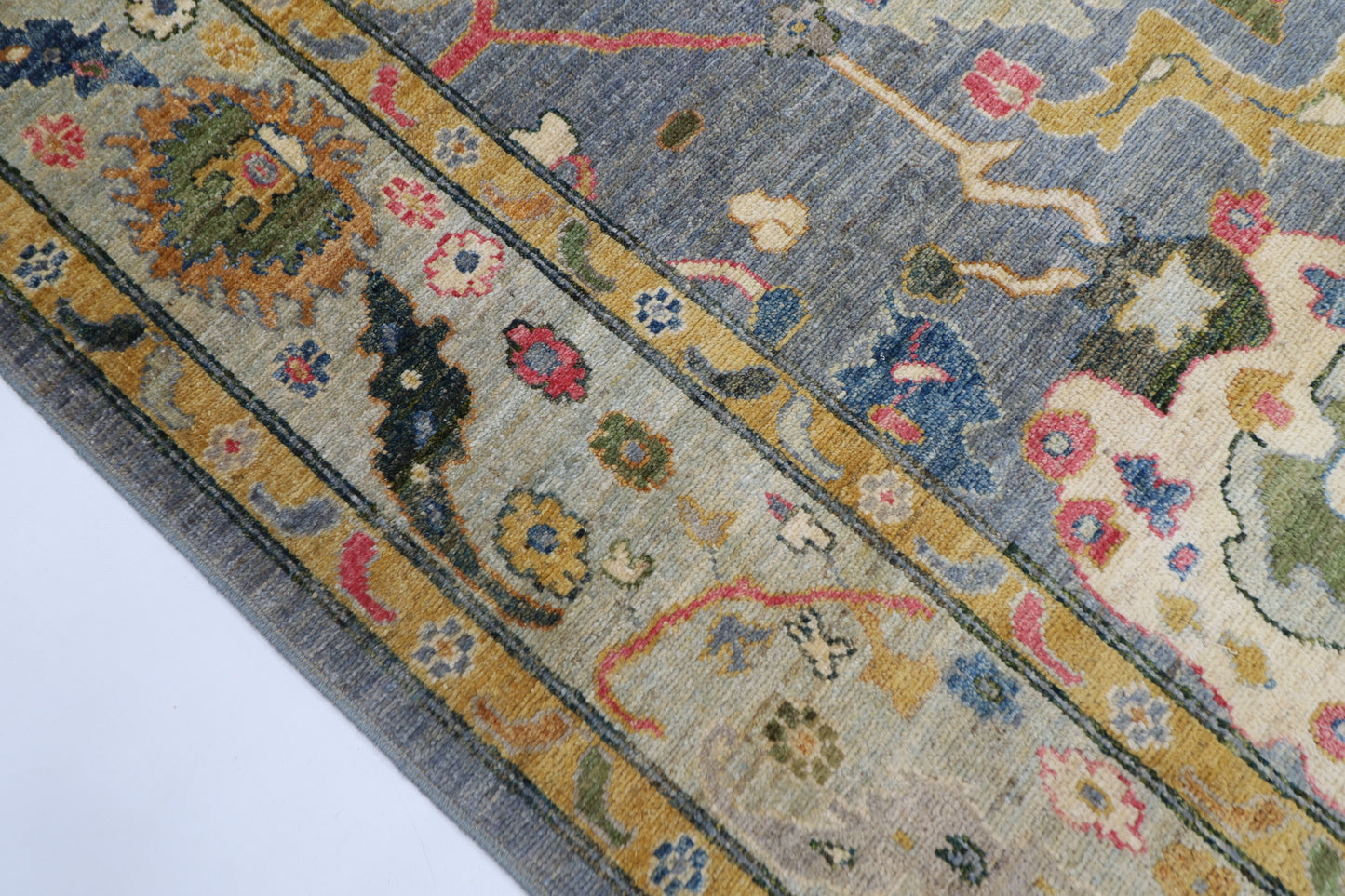 203 x 297 cm | Oushak Afghan Tribal Hand Knotted Wool Carpet