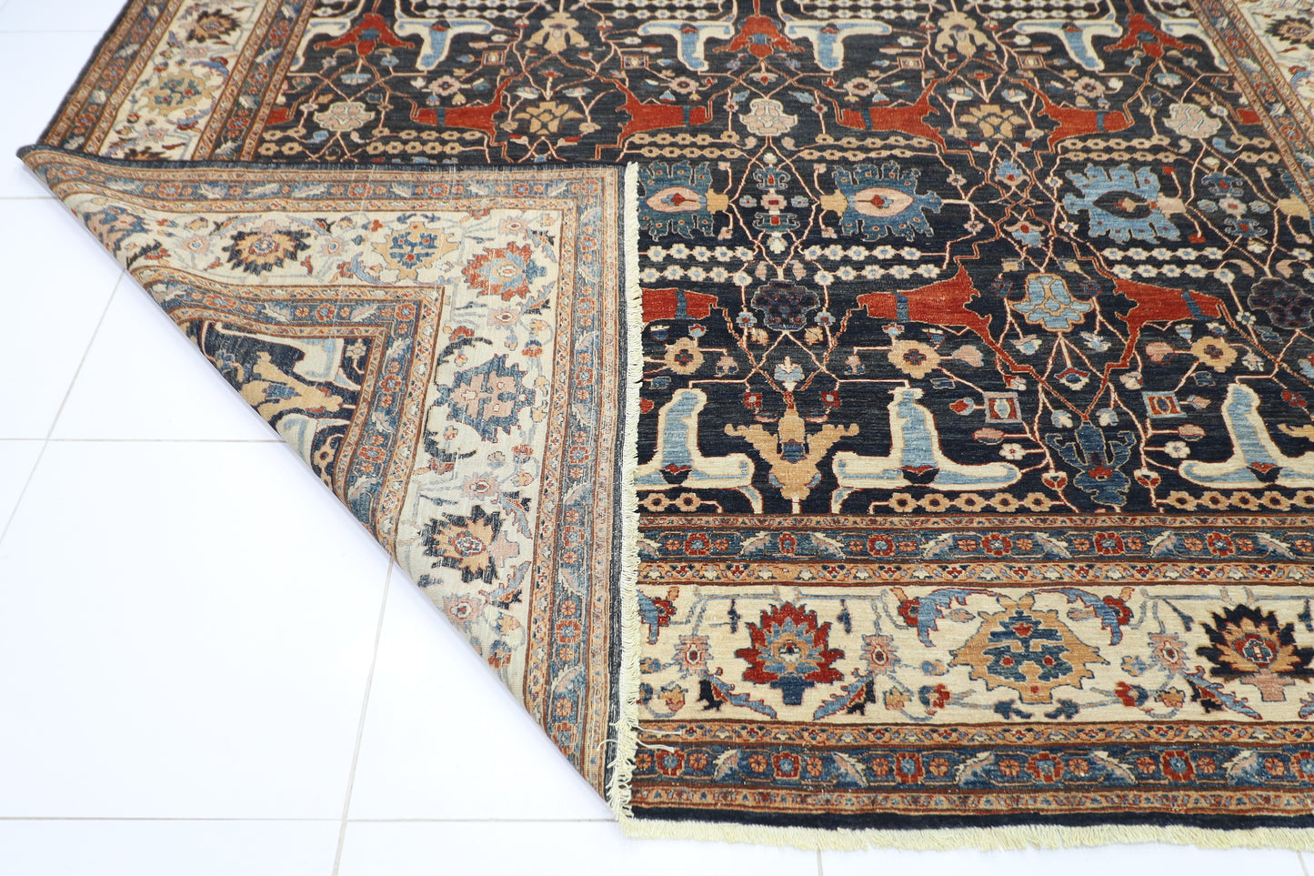 306 x 403 cm | Bidjar Afghan Tribal Hand Knotted Carpet