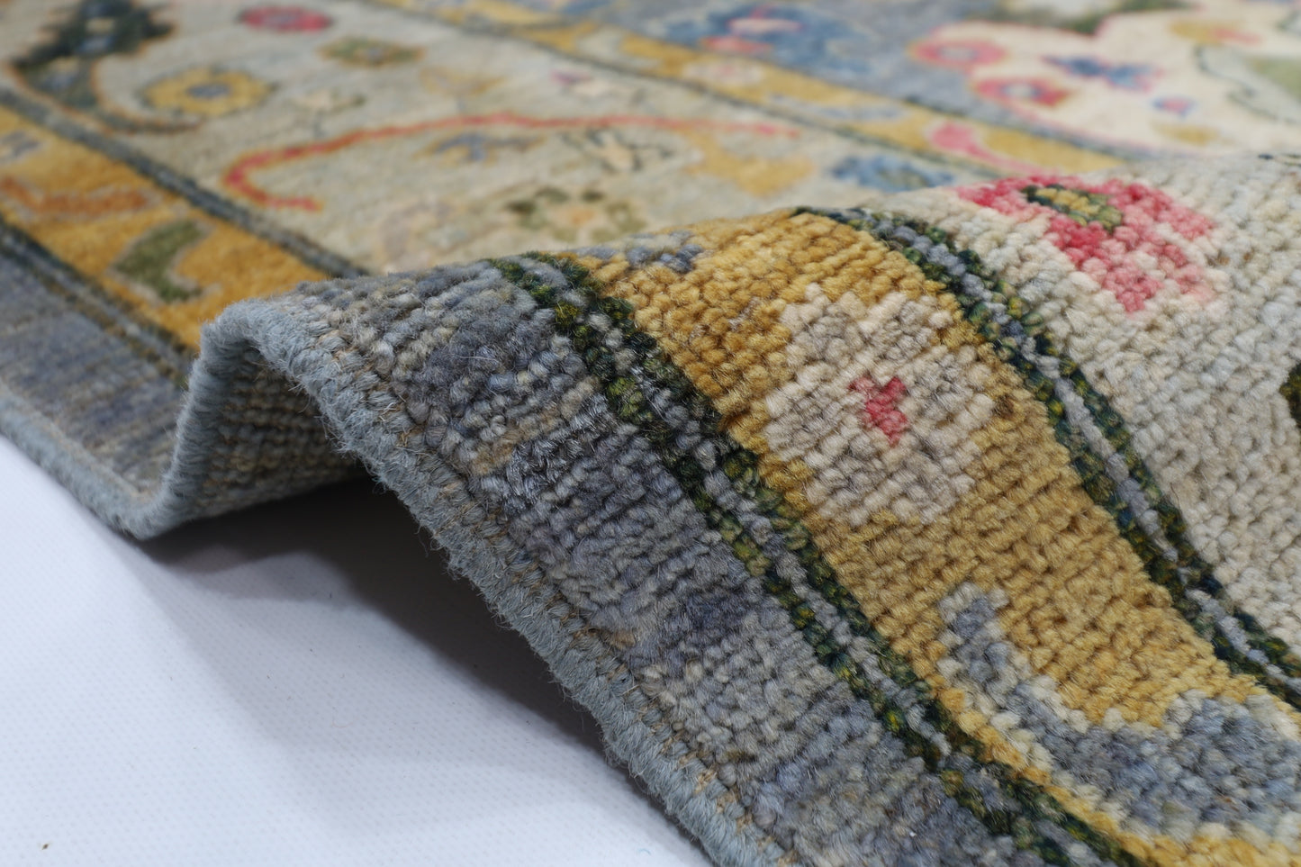 203 x 297 cm | Oushak Afghan Tribal Hand Knotted Wool Carpet