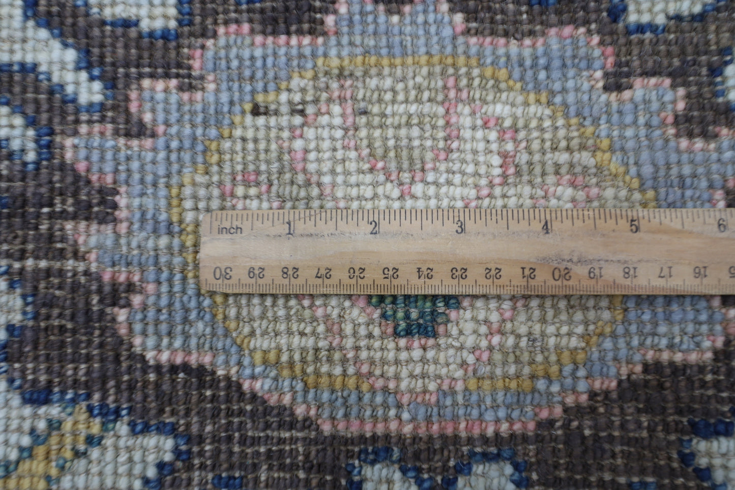 253 x 306 cm | Oushak Cream Afghan Tribal Hand Knotted Wool Carpet