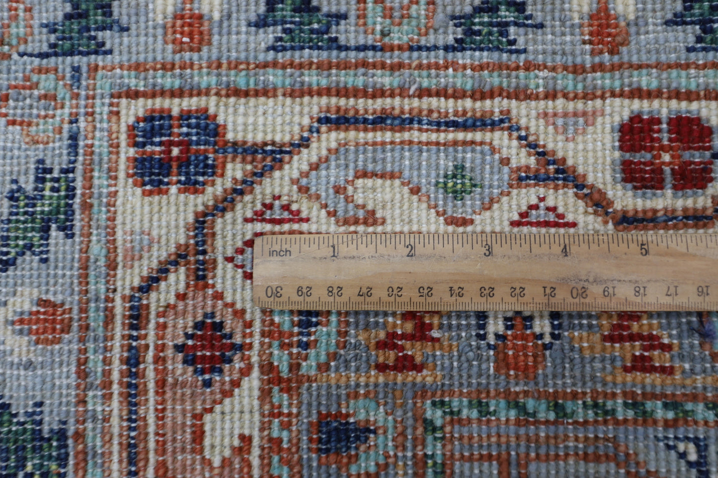 306 x 417 cm | Beige Afghan Tribal Hand Knotted Natural Veg Dye Wool Carpet