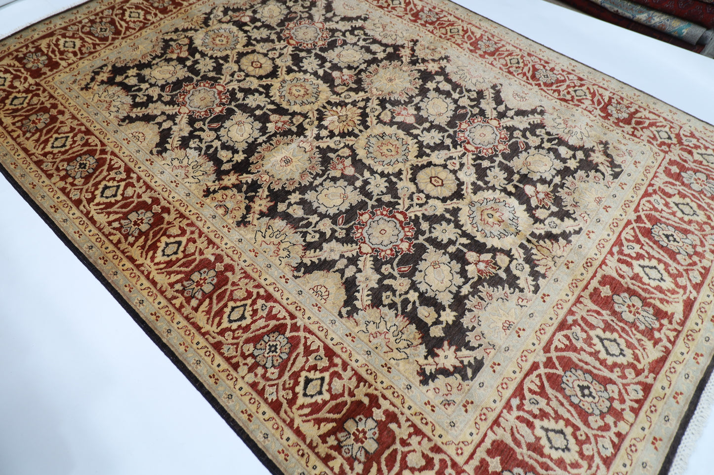 204 x 292 cm | Oriental Afghan Tribal Hand Knotted Carpet