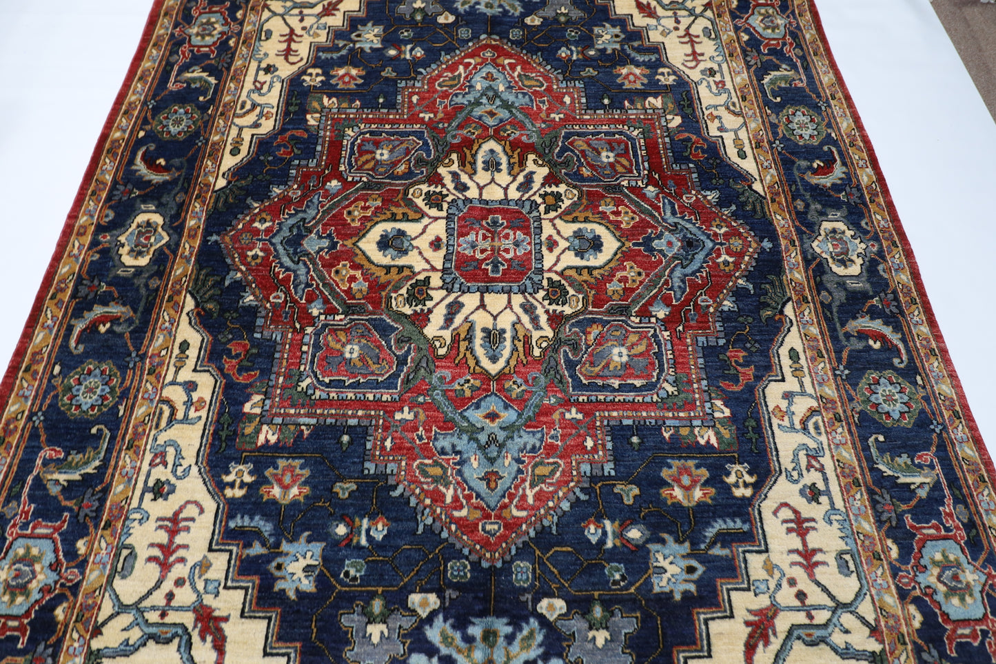 196 x 319 cm | Heriz Afghan Tribal Hand Knotted Carpet