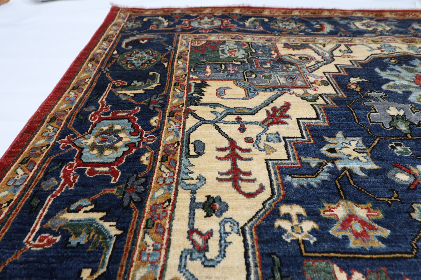 196 x 319 cm | Heriz Afghan Tribal Hand Knotted Carpet
