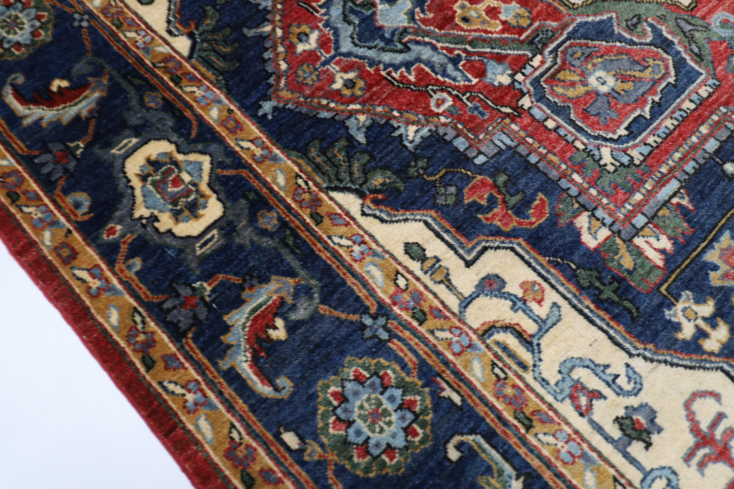196 x 319 cm | Heriz Afghan Tribal Hand Knotted Carpet
