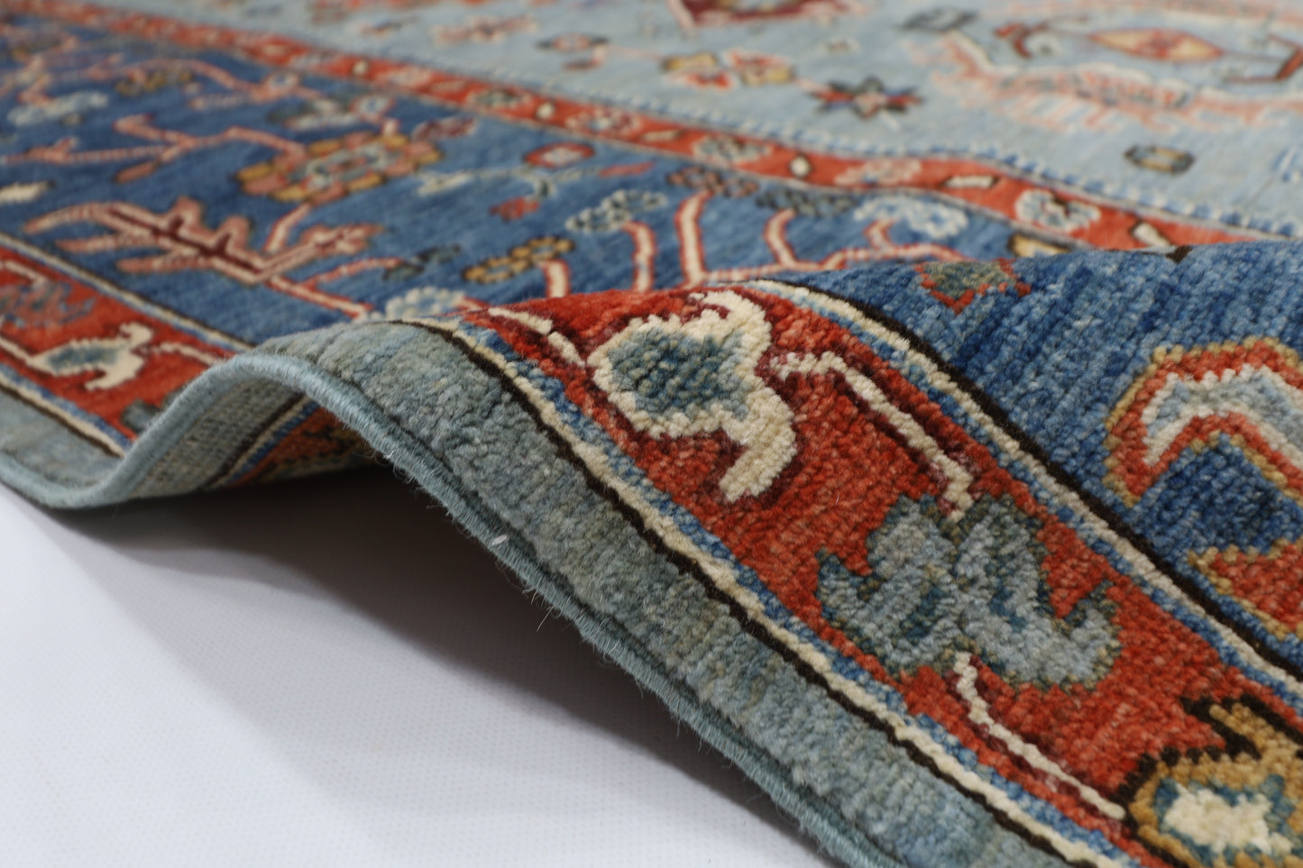 245 x 302 cm | Suzani Afghan Tribal Hand Knotted Natural Veg Dye Wool Carpet