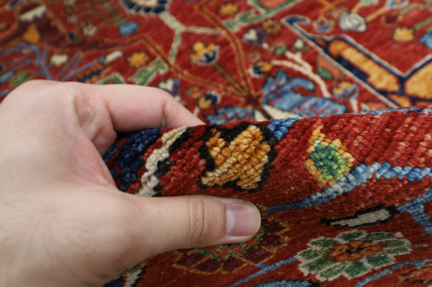 363 x 450 cm | Bidjar Red Afghan Tribal Hand Knotted Natural Veg Dye Wool Carpet