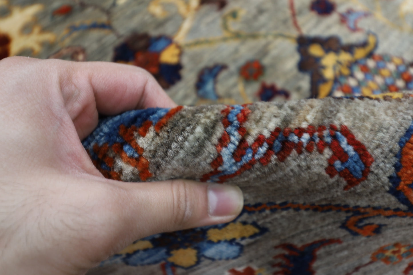 370 x 440 cm | Sultani Afghan Tribal Hand Knotted Natural Veg Dye Wool Carpet