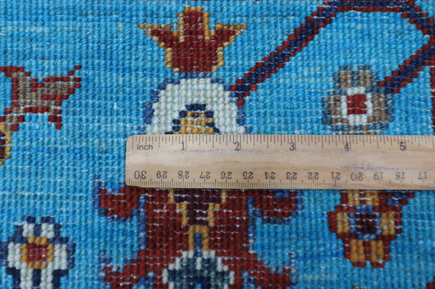 370 x 442 cm | Sultani Turquoise Afghan Tribal Hand Knotted Natural Veg Dye Wool Carpet