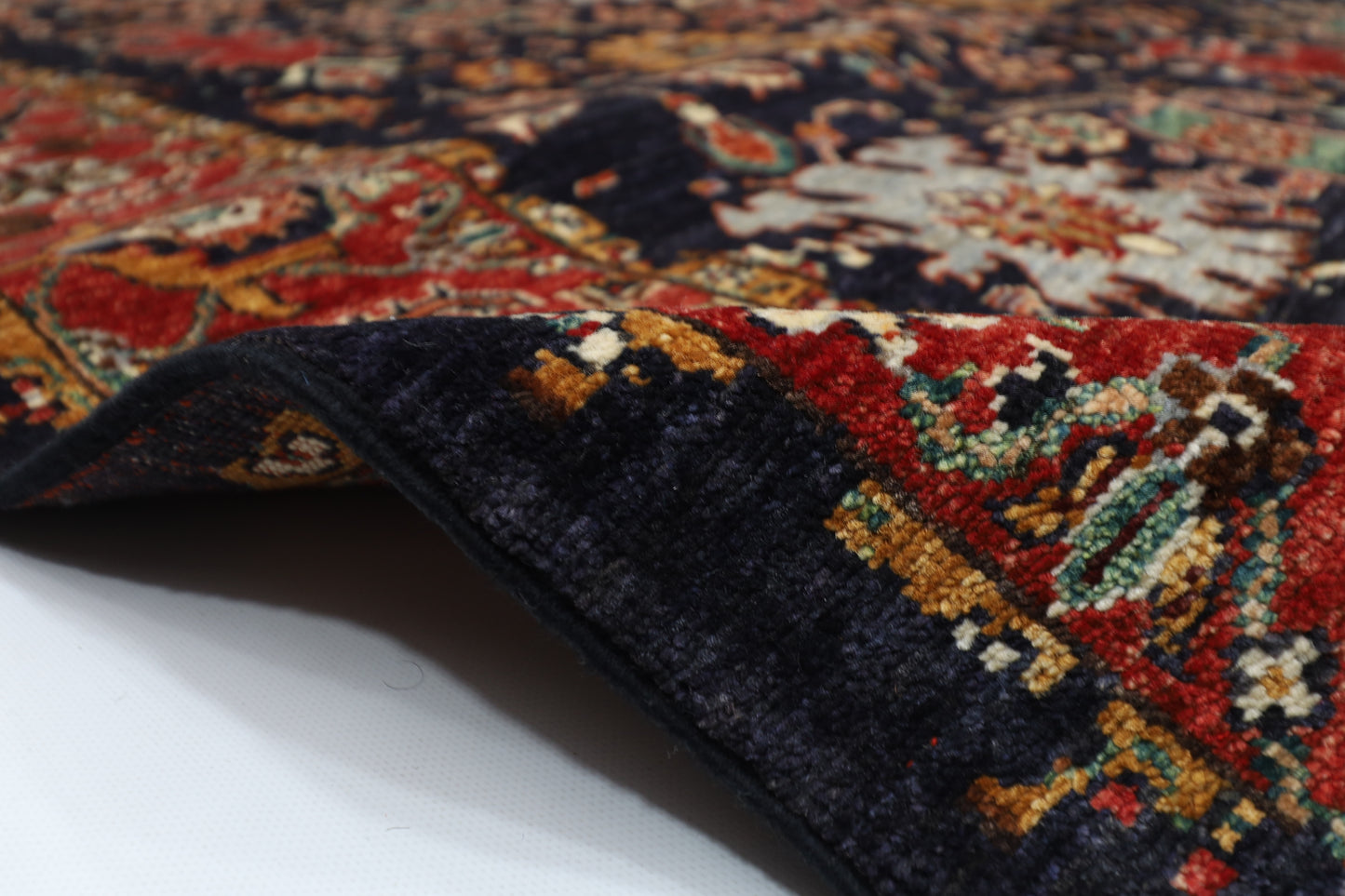 173 x 247 cm | Abstract Afghan Tribal Hand Knotted Veg Dye Wool Carpet