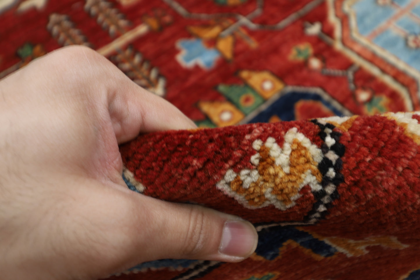 368 x 535 cm | Heriz Large Size Afghan Tribal Hand Knotted Natural Veg Dye Wool Carpet