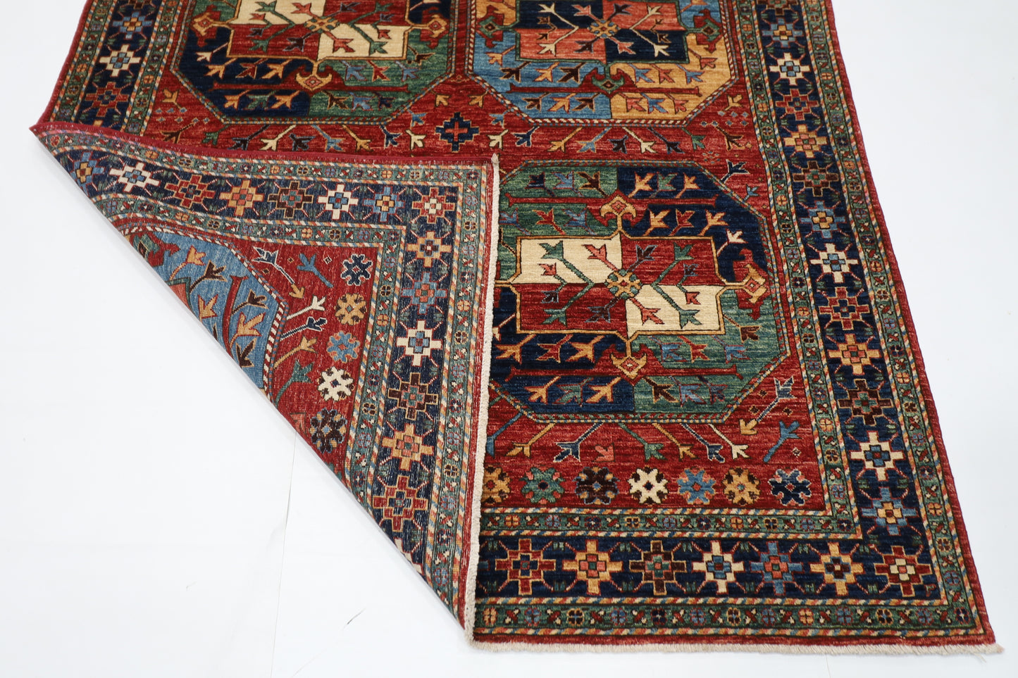 157 x 235 cm | Ersari Afghan Tribal Hand Knotted Veg Dye Wool Carpet