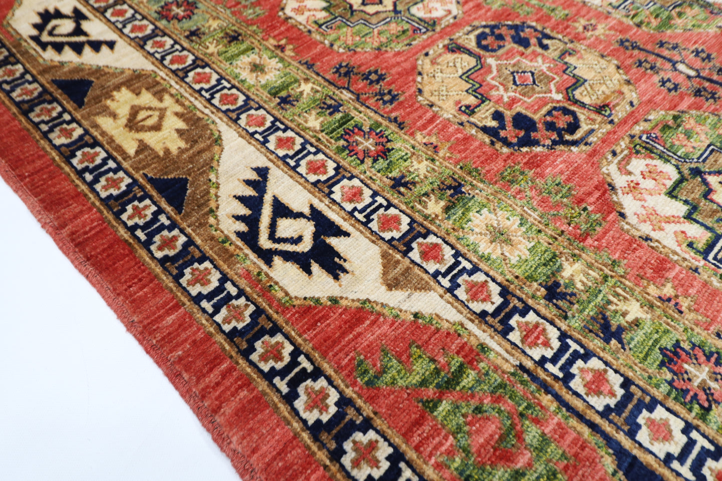 175 x220 cm | Ersari Afghan Tribal Hand Knotted Veg Dye Wool Carpet