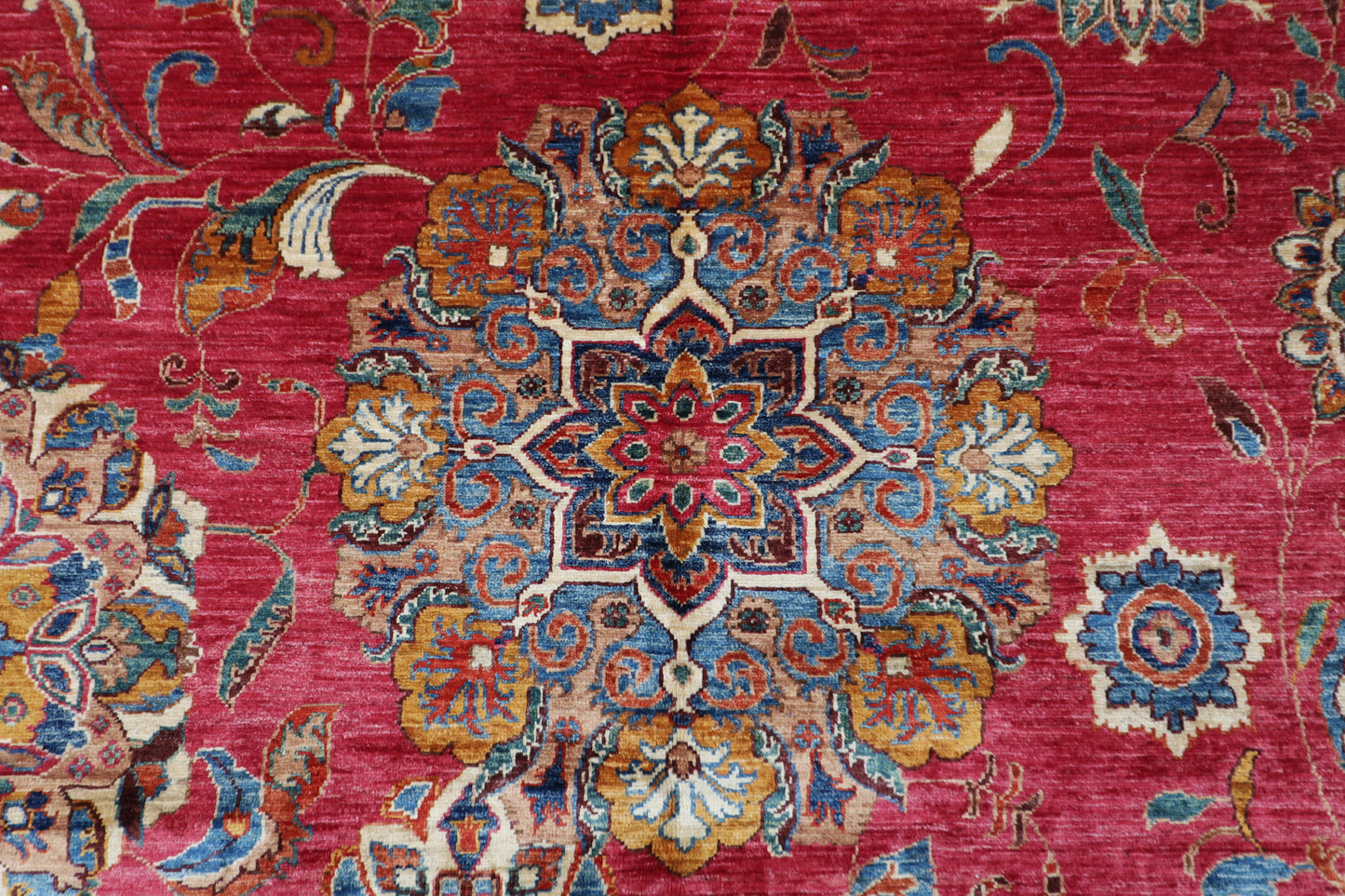 148 x 262 cm | Floral Pink Afghan Tribal Hand Knotted Veg Dye Wool carpet