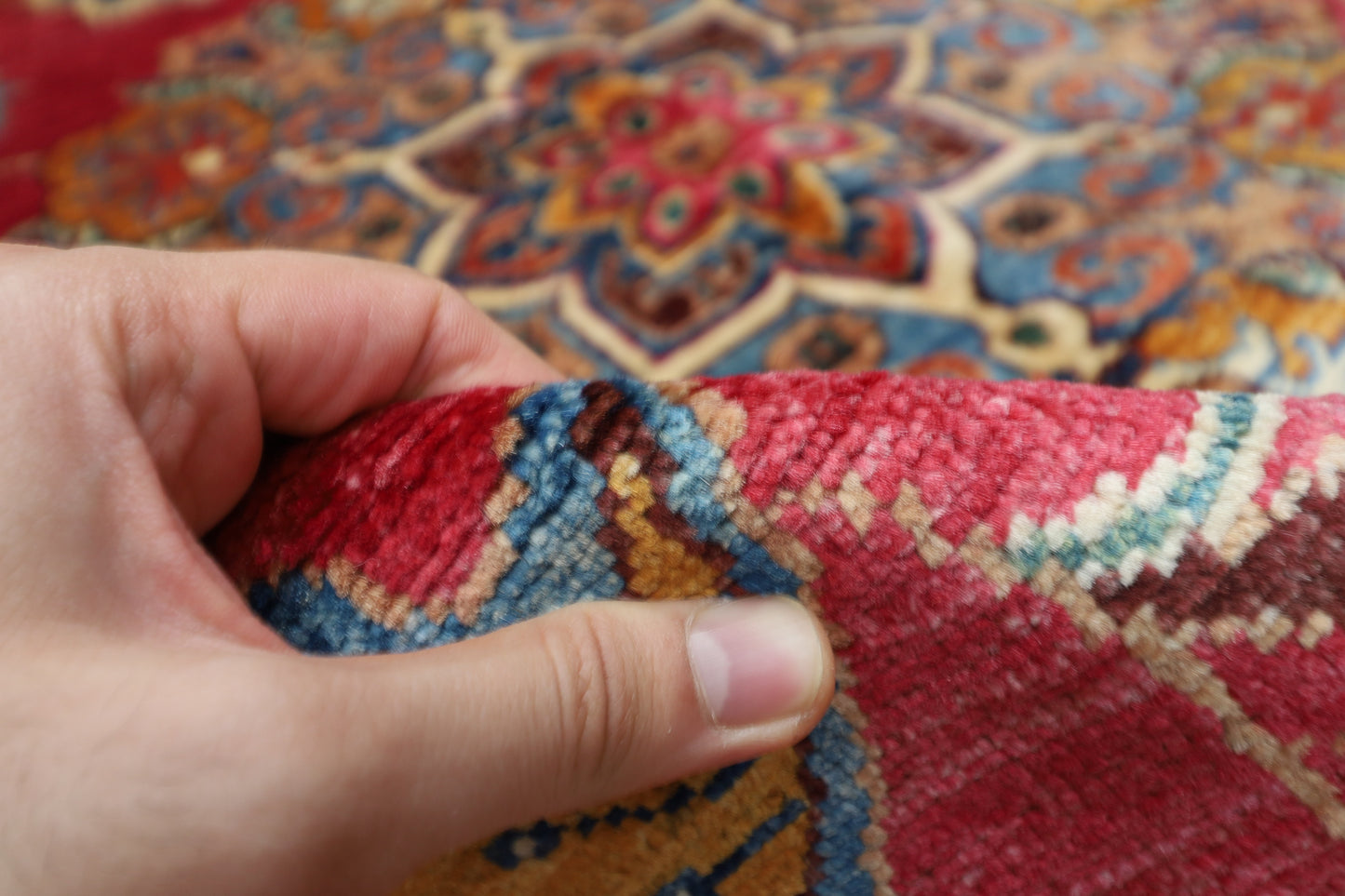 148 x 262 cm | Floral Pink Afghan Tribal Hand Knotted Veg Dye Wool carpet