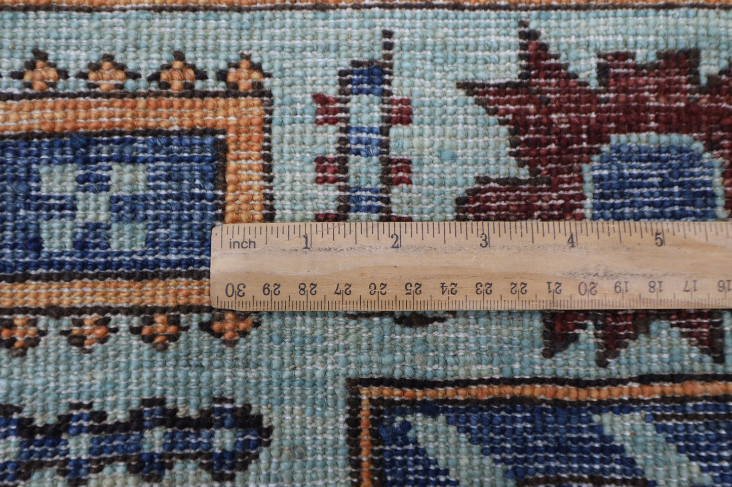 189 x 272 cm | King and Queen Afghan Tribal Hand Knotted Natural Veg Dye Wool Carpet