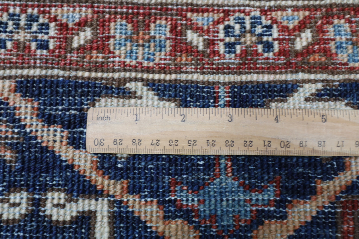 148 x 238 cm | Navy Afghan Tribal Hand Knotted Veg Dye Wool Carpet