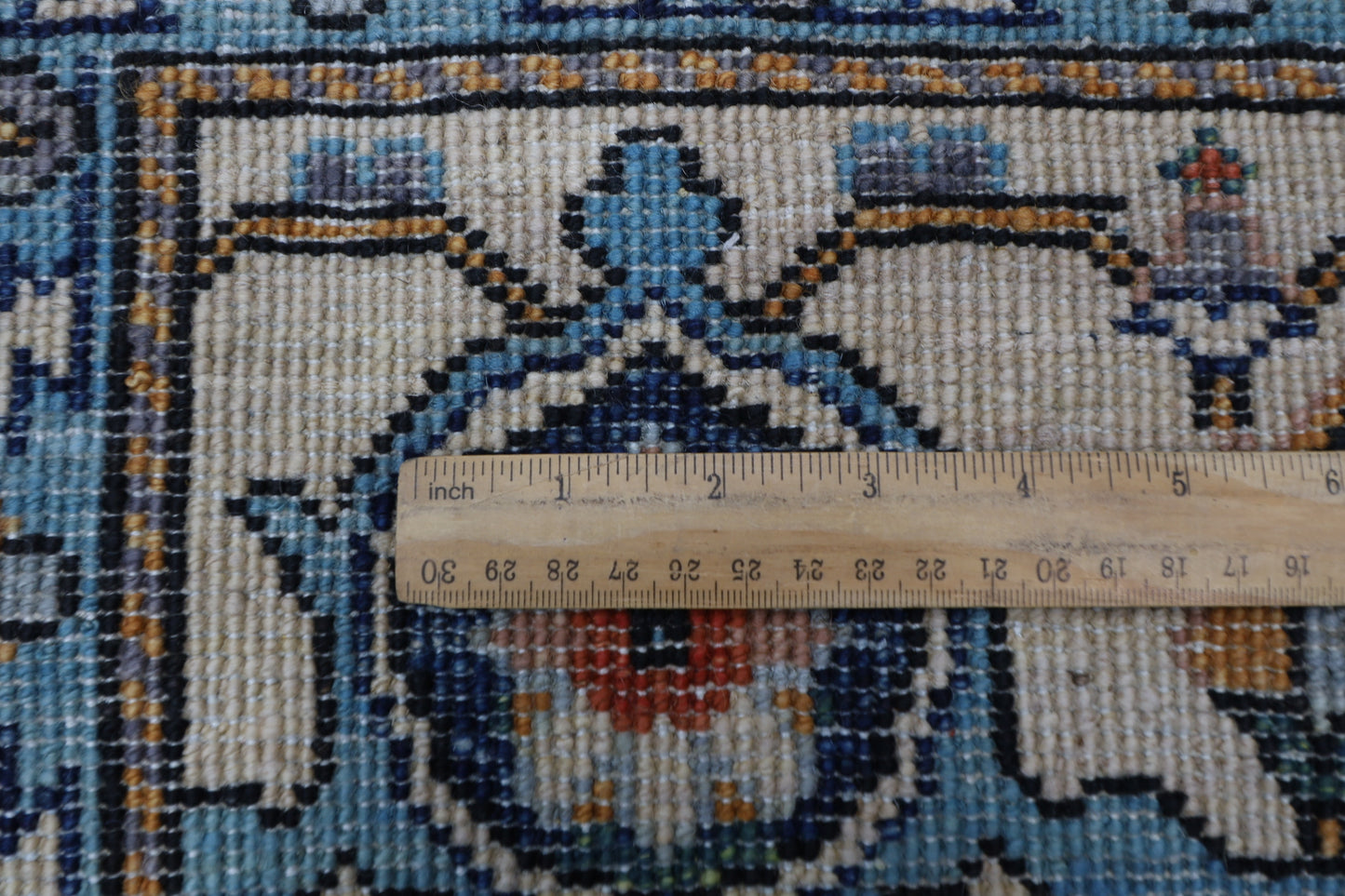 184 x 263 cm | Beige Afghan Tribal Hand Knotted Natural Veg Dye Wool Carpet