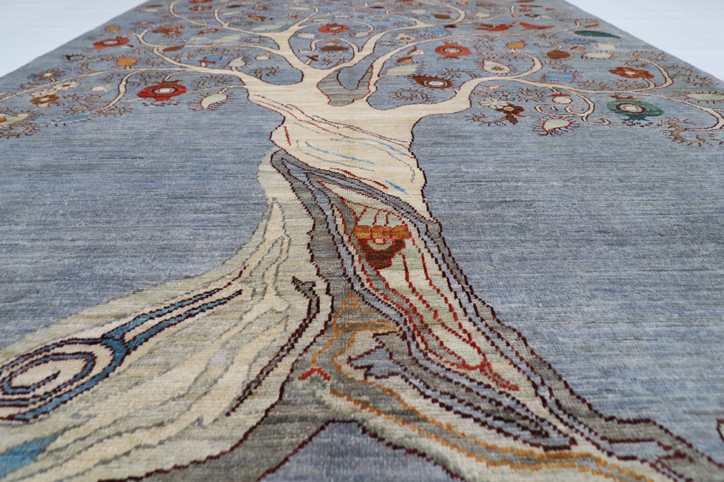 174 x 235 cm | Gabbeh Afghan Tribal Hand Knotted Natural Veg Dye Wool Carpet