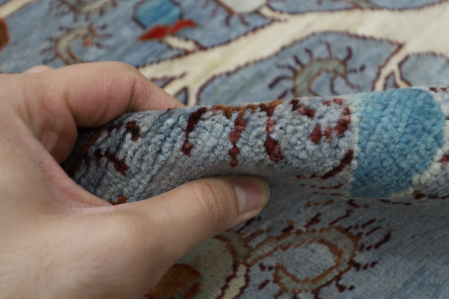 174 x 235 cm | Gabbeh Afghan Tribal Hand Knotted Natural Veg Dye Wool Carpet