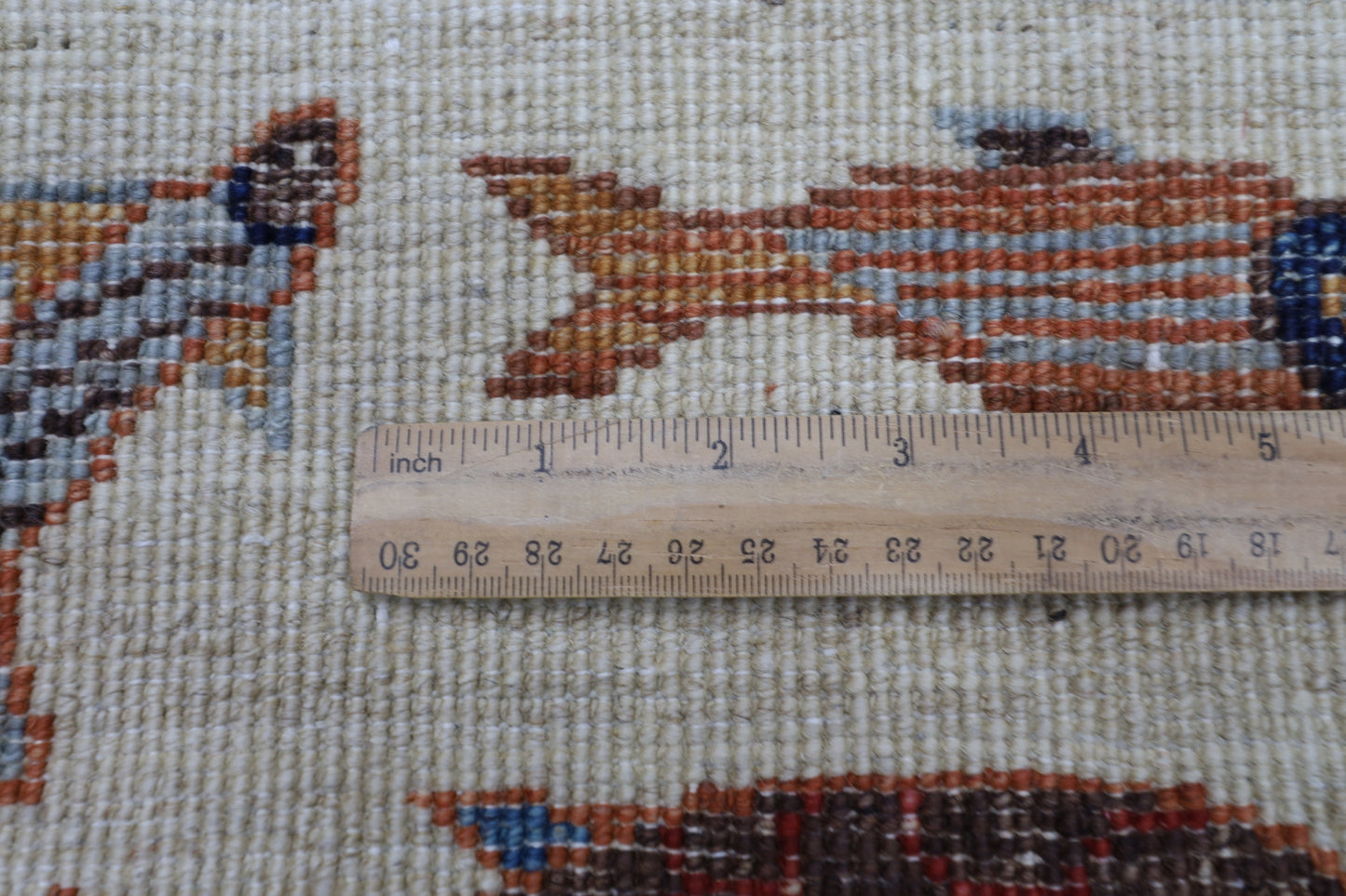 100 x 154 cm | Fish Party Afghan Tribal Hand Knotted Natural Veg Dye Wool Carpet