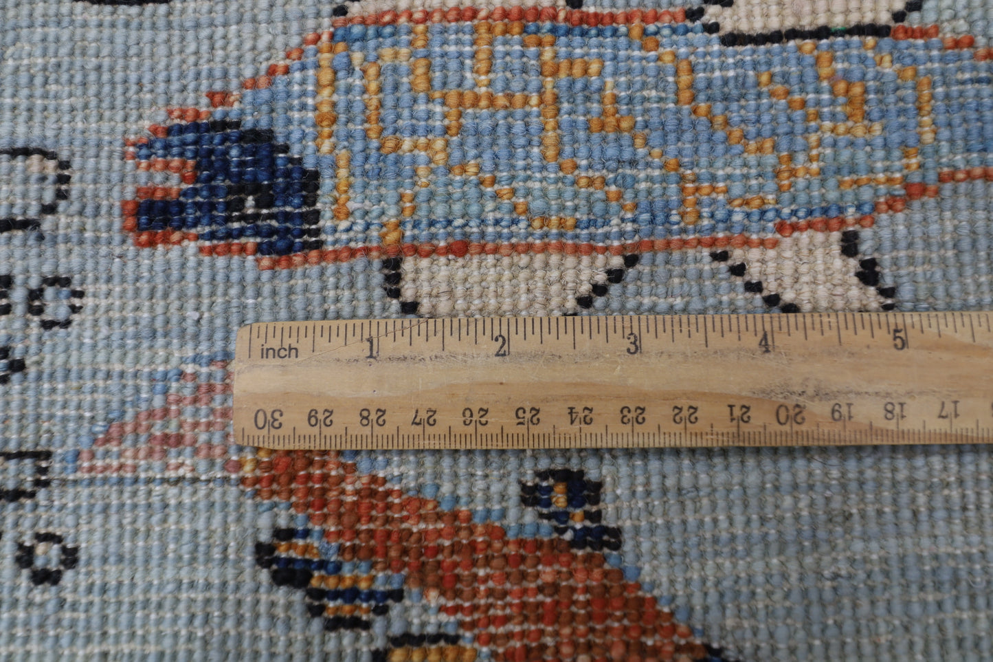 183 x 270 cm | Fish Party Afghan Tribal Hand Knotted Natural Veg Dye Wool Carpet