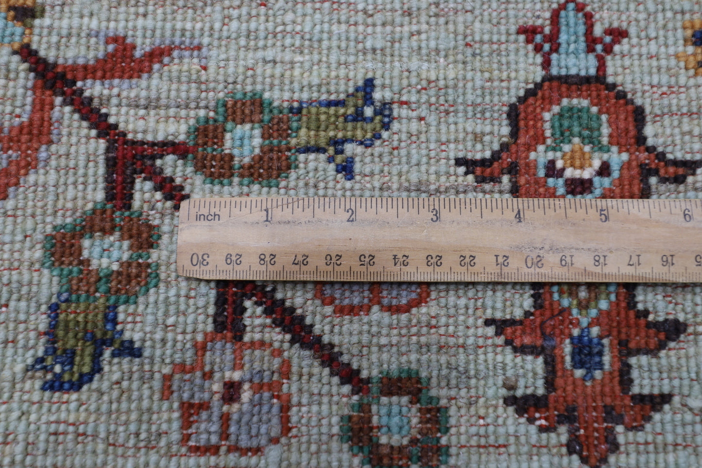 179 x 248 cm | Sultani Green Afghan Tribal Hand Knotted Natural Veg Dye Wool Carpet