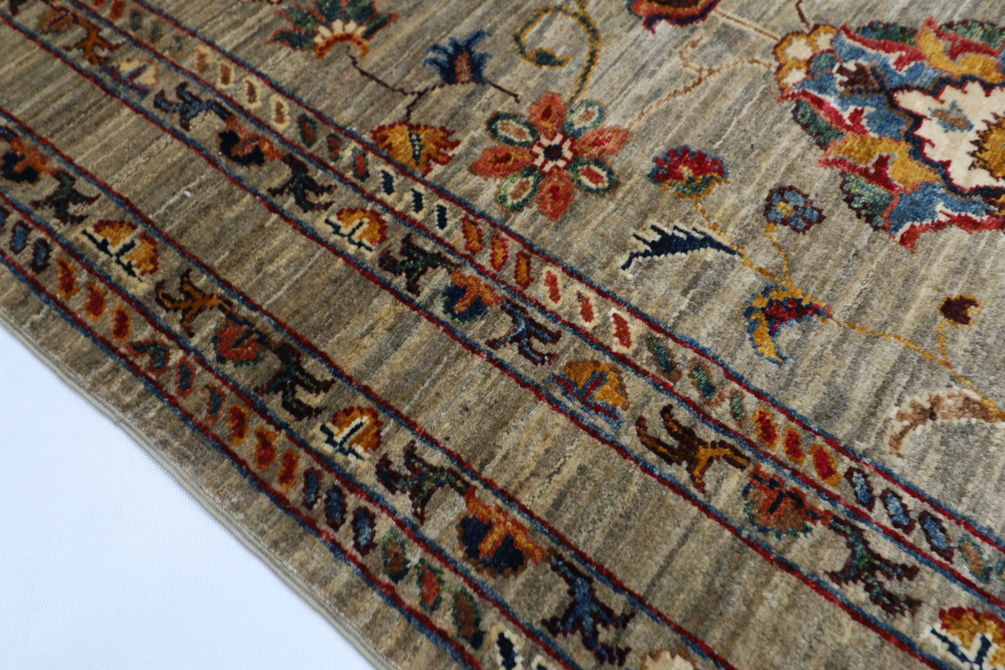 100 x 148 cm | Sultani Afghan Tribal Hand Knotted Natural Veg Dye Wool Carpet