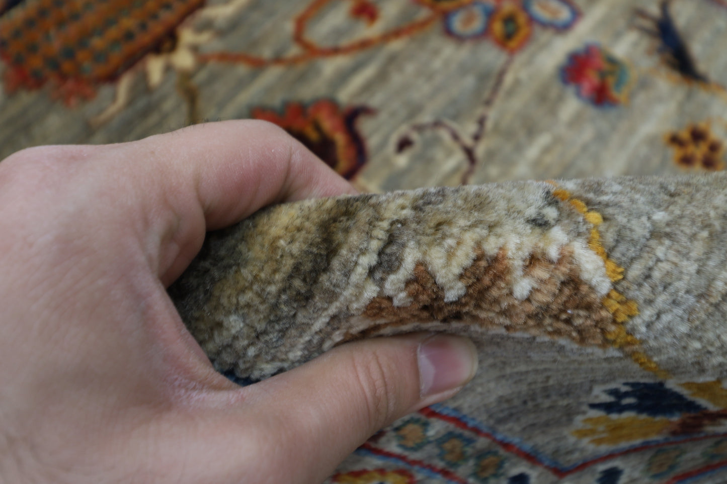 100 x 148 cm | Sultani Afghan Tribal Hand Knotted Natural Veg Dye Wool Carpet