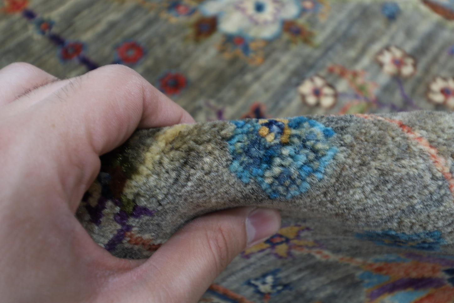 105 x 145 cm | Sultani Afghan Tribal Hand Knotted Natural Veg Dye Wool Carpet