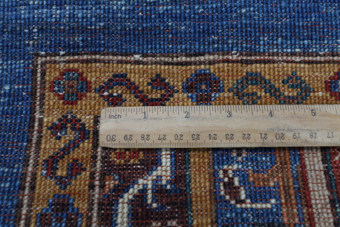 79 x 257 cm | Shawl Afghan Tribal Hand Knotted Natural Veg Dye Wool Carpet