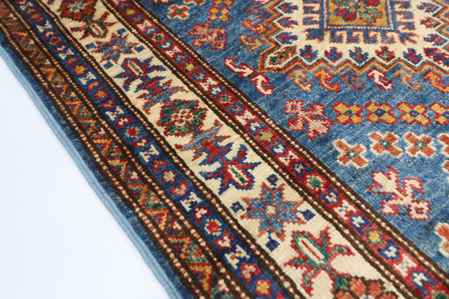 80 x 133 cm | Kazak Afghan Hand Knotted Carpet