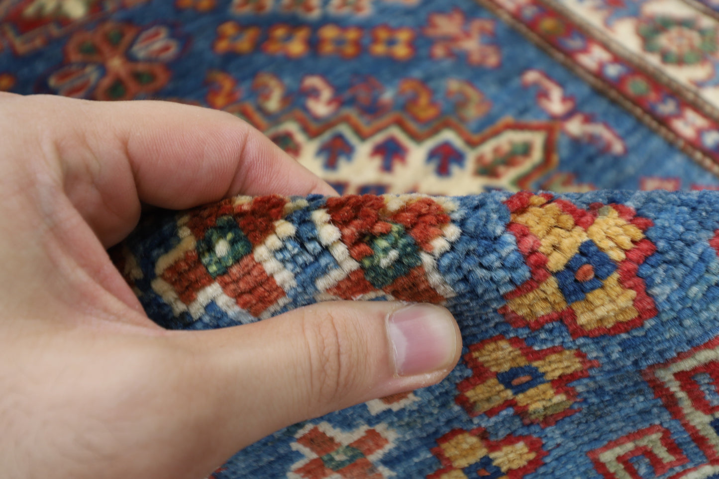 80 x 133 cm | Kazak Afghan Hand Knotted Carpet